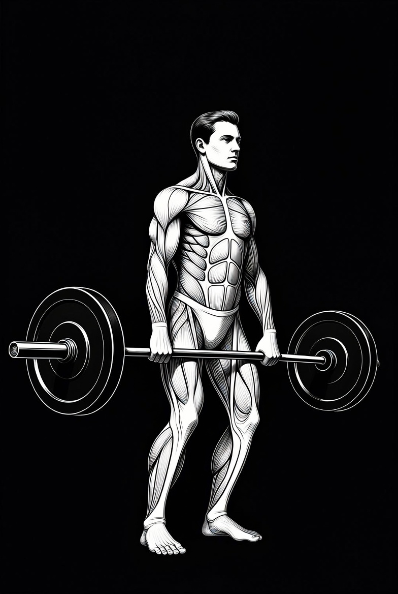 Conventional Deadlift form illustration
